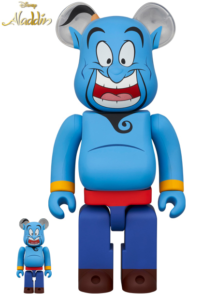 = BE@RBRICK GENIE 100％ & 400％ ベアブリック アラジン ジーニー Aladdin Disney medicom toy メディコムトイ_画像1