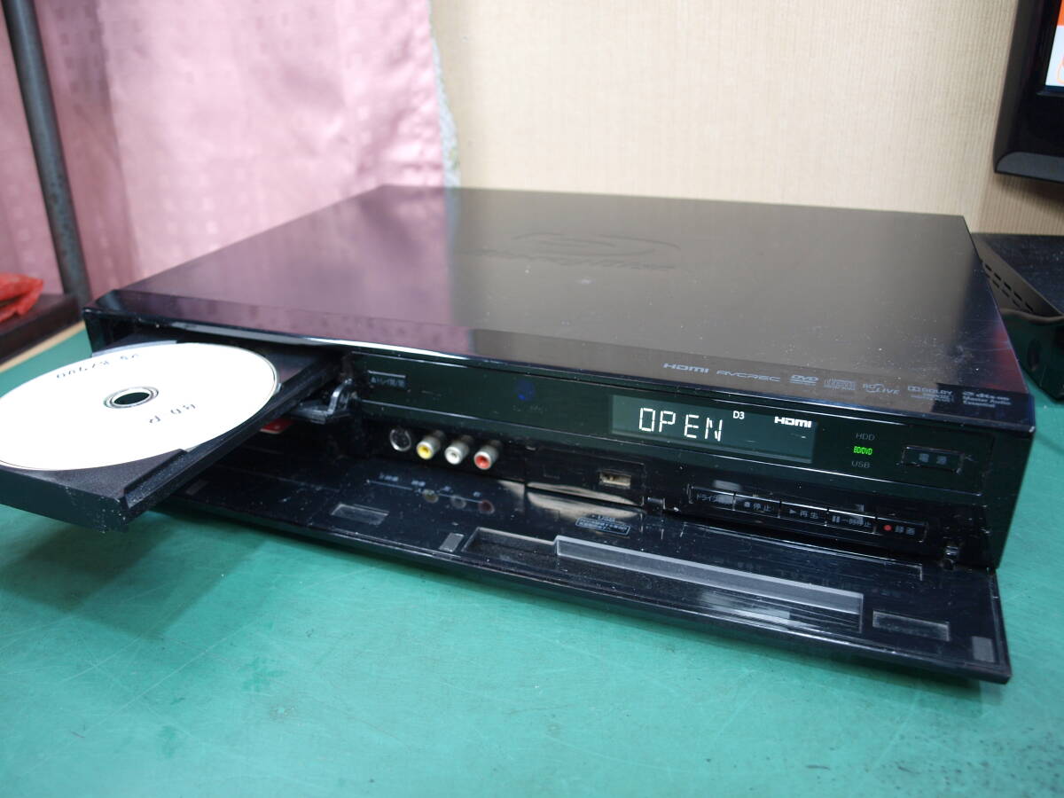 東芝 500GB HDD/BDレコーダー RD-BR600 SM1 B-CAS純正リモコンHDMIケーブル付の画像8
