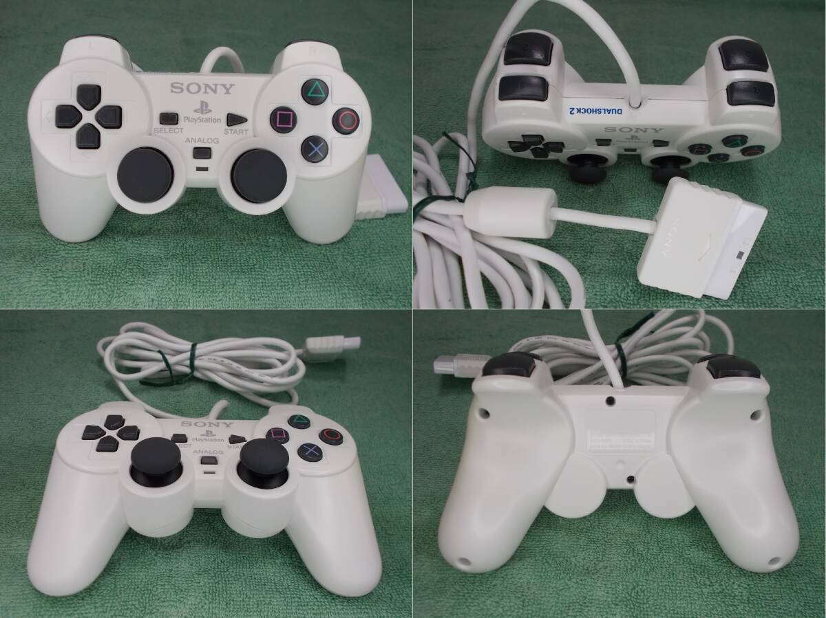 数量は多い PS2薄型 白 箱+取説/レンズ新品 ほぼ未使用コントローラー【円 本体