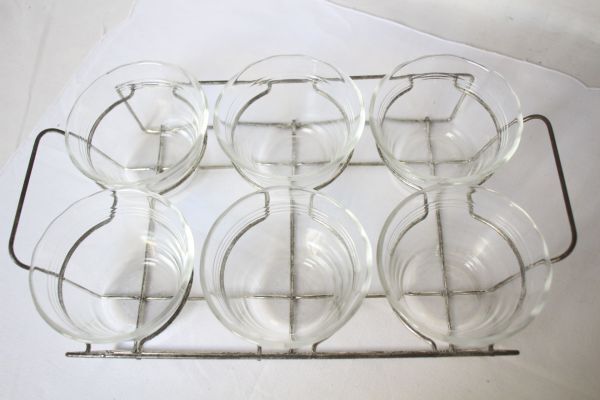 USA Vintage PYREX old glass. ka Star do cup together 6 piece set! exclusive use stand attaching beautiful goods 