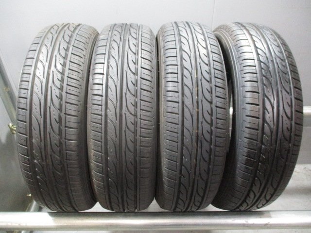 R478　 サマー 中古タイヤ 155/65R14 深溝 夏4本価格！ダンロップ EC202 法人宛/営業所止め送料無料 タント N-BOX スペーシア_画像1