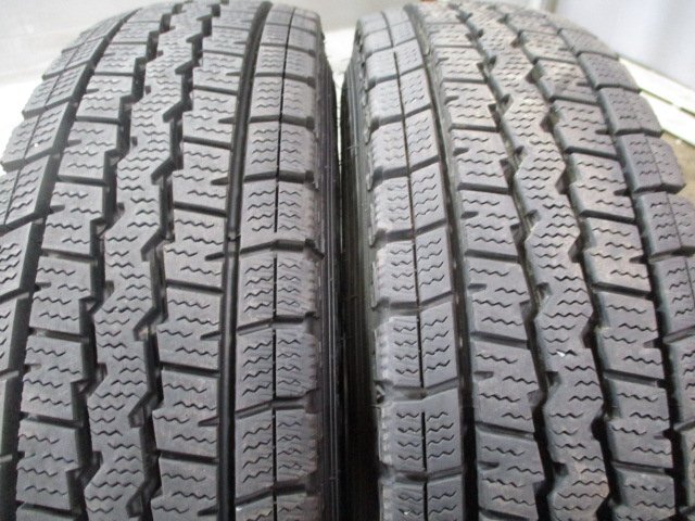 R491　中古セット スタッドレス 145R12 ×3.50B 2021年 深溝 鉄ホイール冬4本！ダンロップ WM SV01 法人宛/営業所止め送料無料 軽トラ バン_画像8