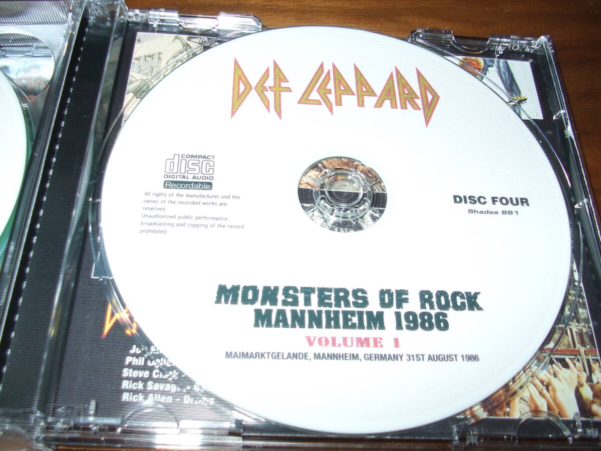 Mcauley Schenker Group / Def Leppard《 Monsters of Rock 86 Vol 1》★ライブ4枚組の画像2