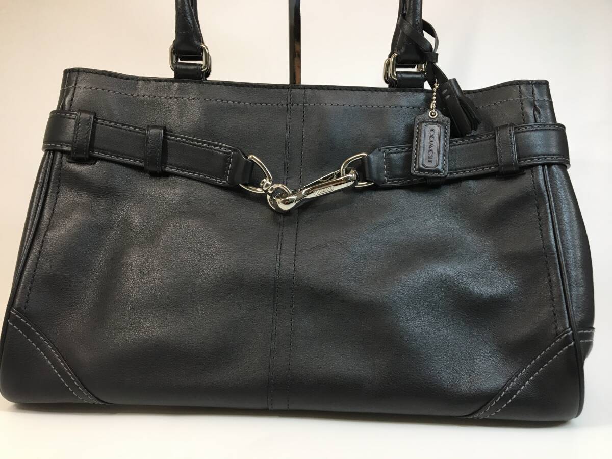 [1 jpy start!] Coach tote bag leather F08A71 AB