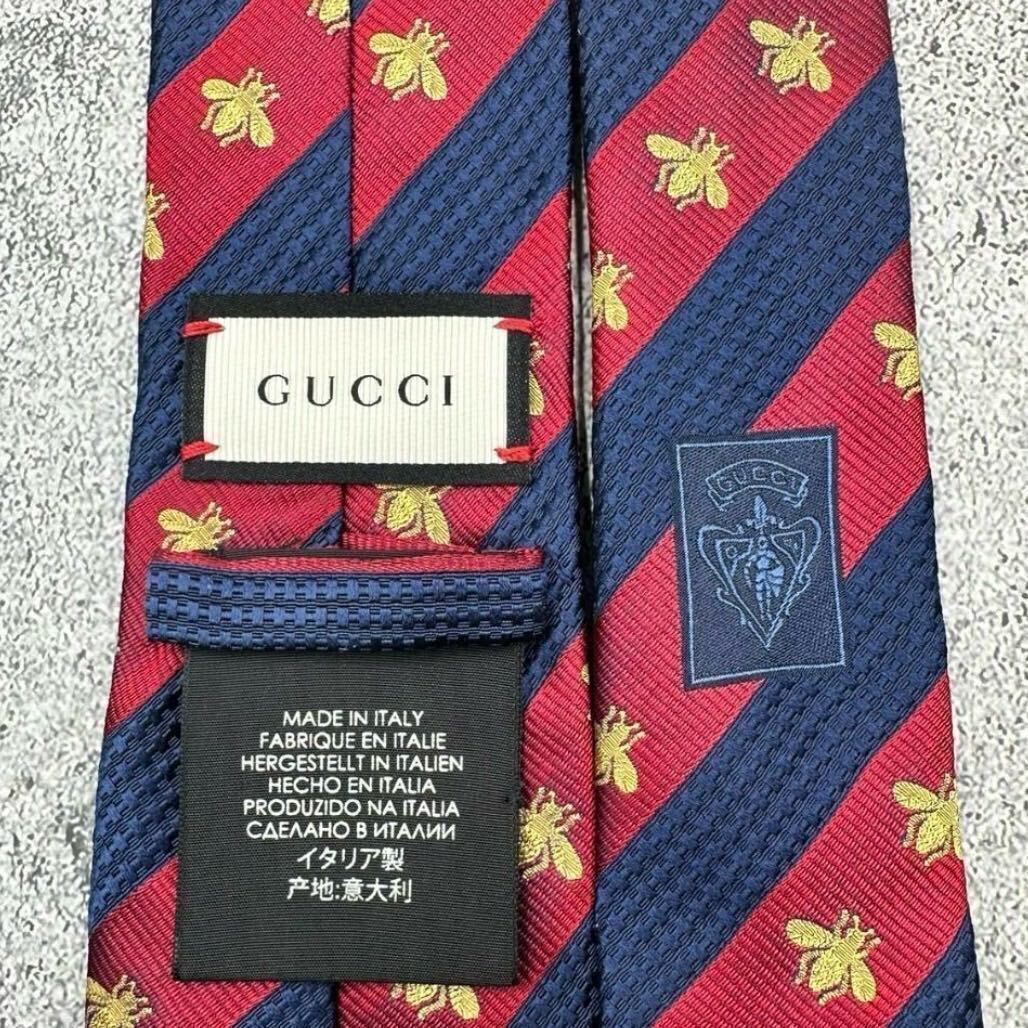 1円【未使用】GUCCI グッチ 現行 ネクタイ ビー 蜂 濃紺色 1円【未使用】GUCCI グッチ 現行 ネクタイ ビー 蜂 濃紺色