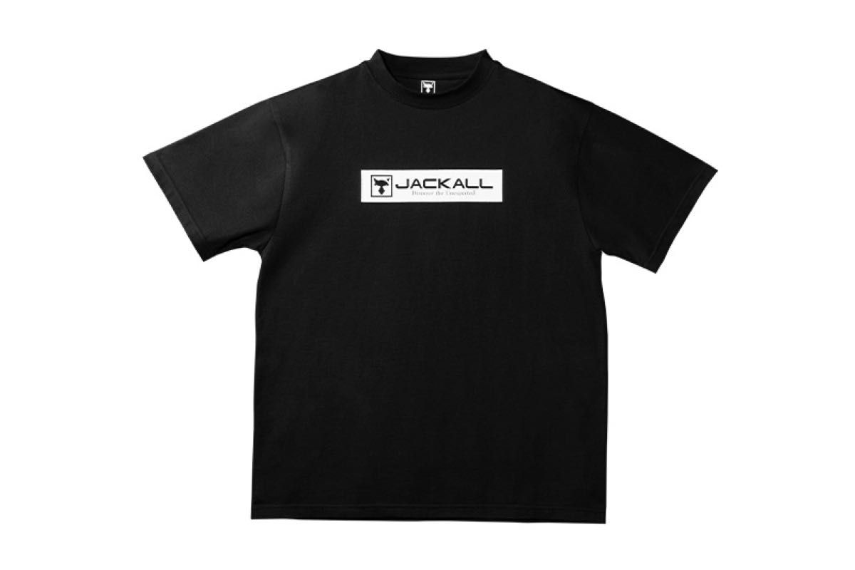 【ラスト1点】ジャッカル SSボックスロゴTシャツ ブラック Lサイズ