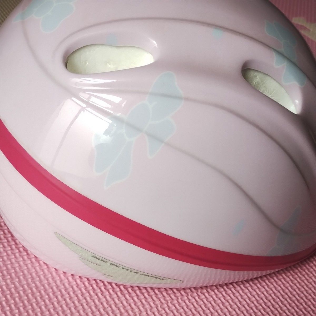 自転車用ヘルメット　キッズ　幼児　53-54　ローラースケート　OGK   ピンク