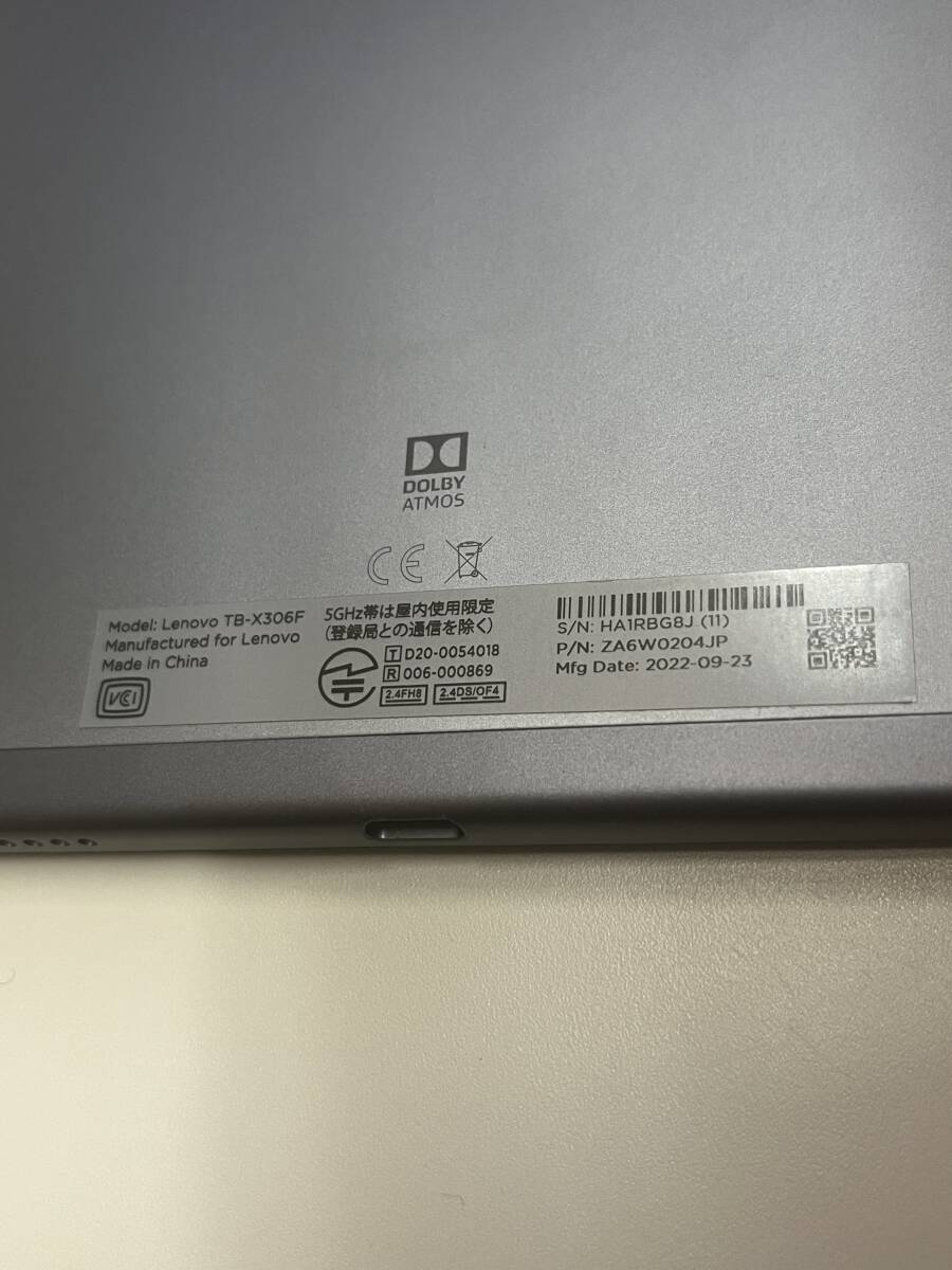 Lenovo Tab M10 HD TB-X306F Wi-Fiモデル Android タブレットの画像3