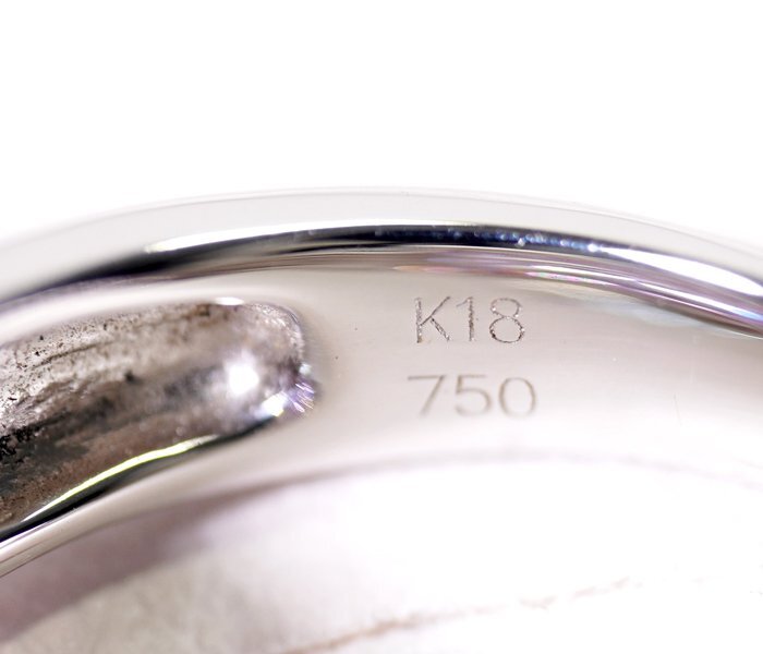 Z-29☆K18WG ピンクサファイア1.60ct/ダイヤモンド0.30ct リング 日本宝石科学協会ソーティング付きの画像7