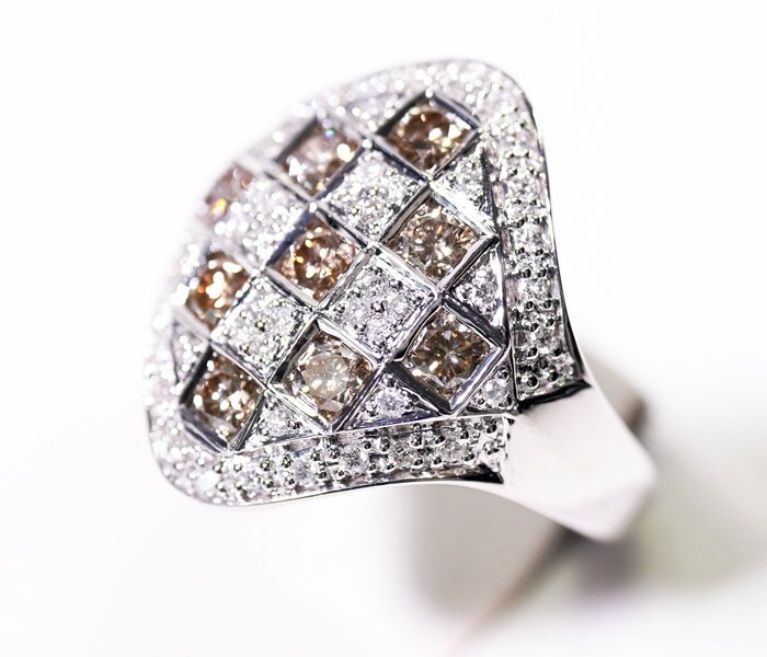 W-92*K18WG diamond 1.25ct ring 10 number 