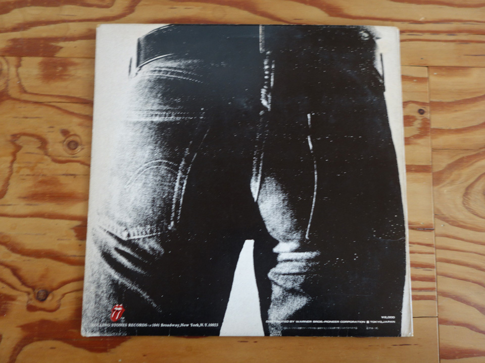 THE ROLLING STONES STICKY FINGERS スティッキーフィンガーズ LP P-８０９１S 当時物 オリジナル盤_画像2
