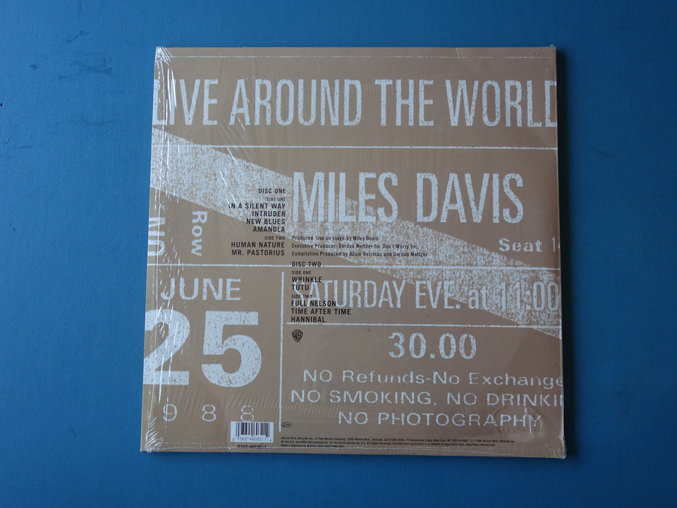 極美品 独 Orig. シュリンク付き MILES DAVIS/LIVE AROUND THE WORLD(9362460321)マイルス・デイビスの画像2
