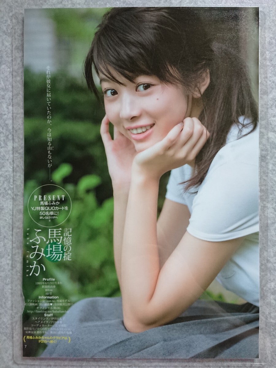 ラミネート加工『厚手』馬場ふみか 水着 グラビア モデル 女優 芸能人 雑誌 切り抜き12ページ(6枚組) B5フィルム 記憶の掟の画像7