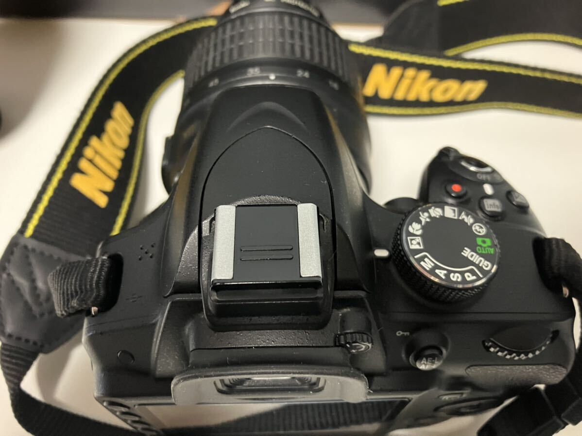 ニコン Nikon D3200 ダブルズームキット ブラック カメラ 一眼レフ 美品 送料無料の画像3