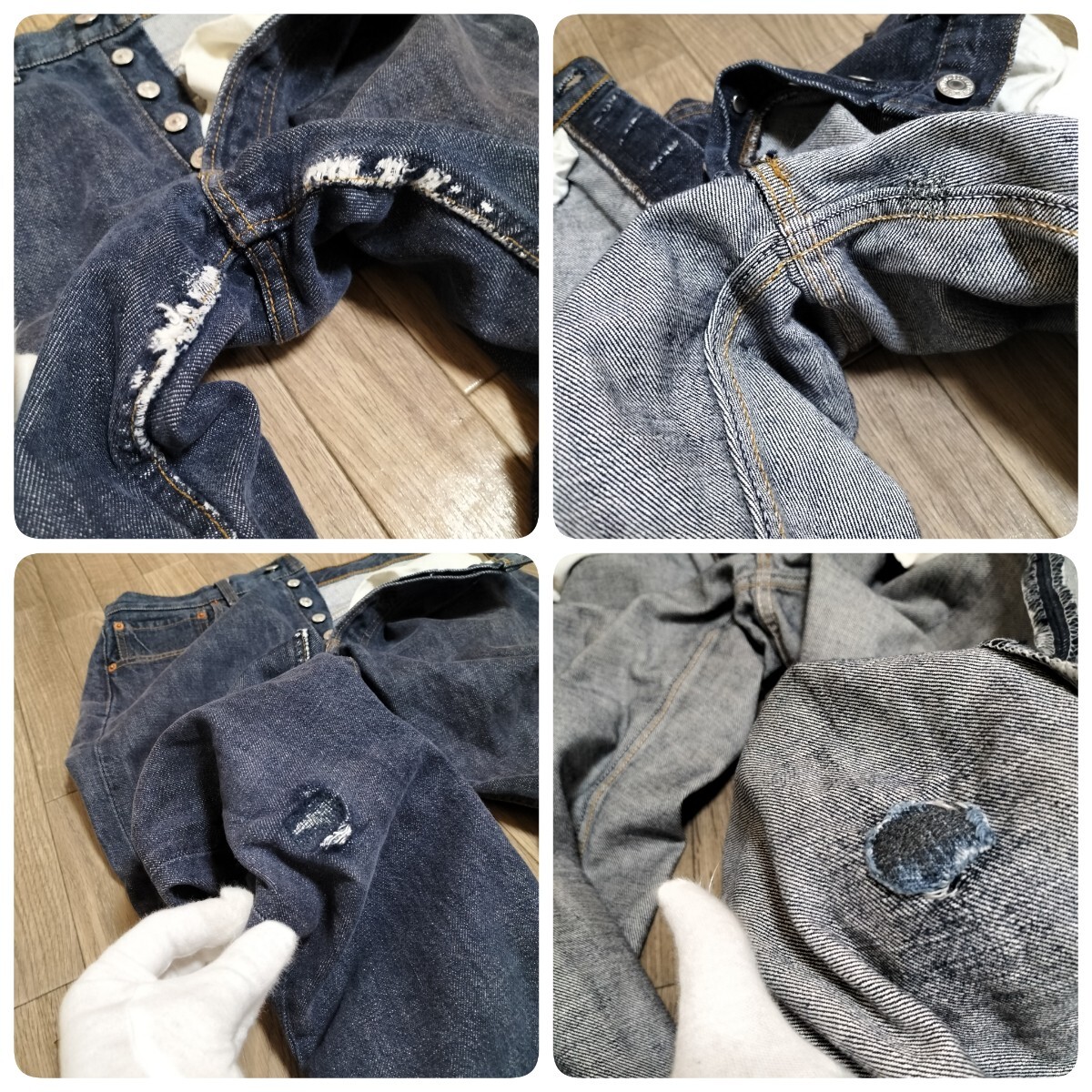 ★00s OLD EURO LEVI'S501 デニムパンツ ジーンズ ボトムス W31 濃紺 ユーロ リーバイス501 ポーランド製 ヴィンテージ オールド 古着 USED_画像9