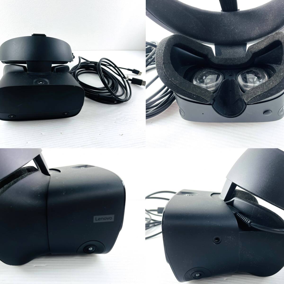 207【動作未確認】Lenovo oculus Rift S PC接続専用 高性能 VR ヘッドセット Touch コントローラー ゲーミング 説明書 ケーブル 箱付き_画像7