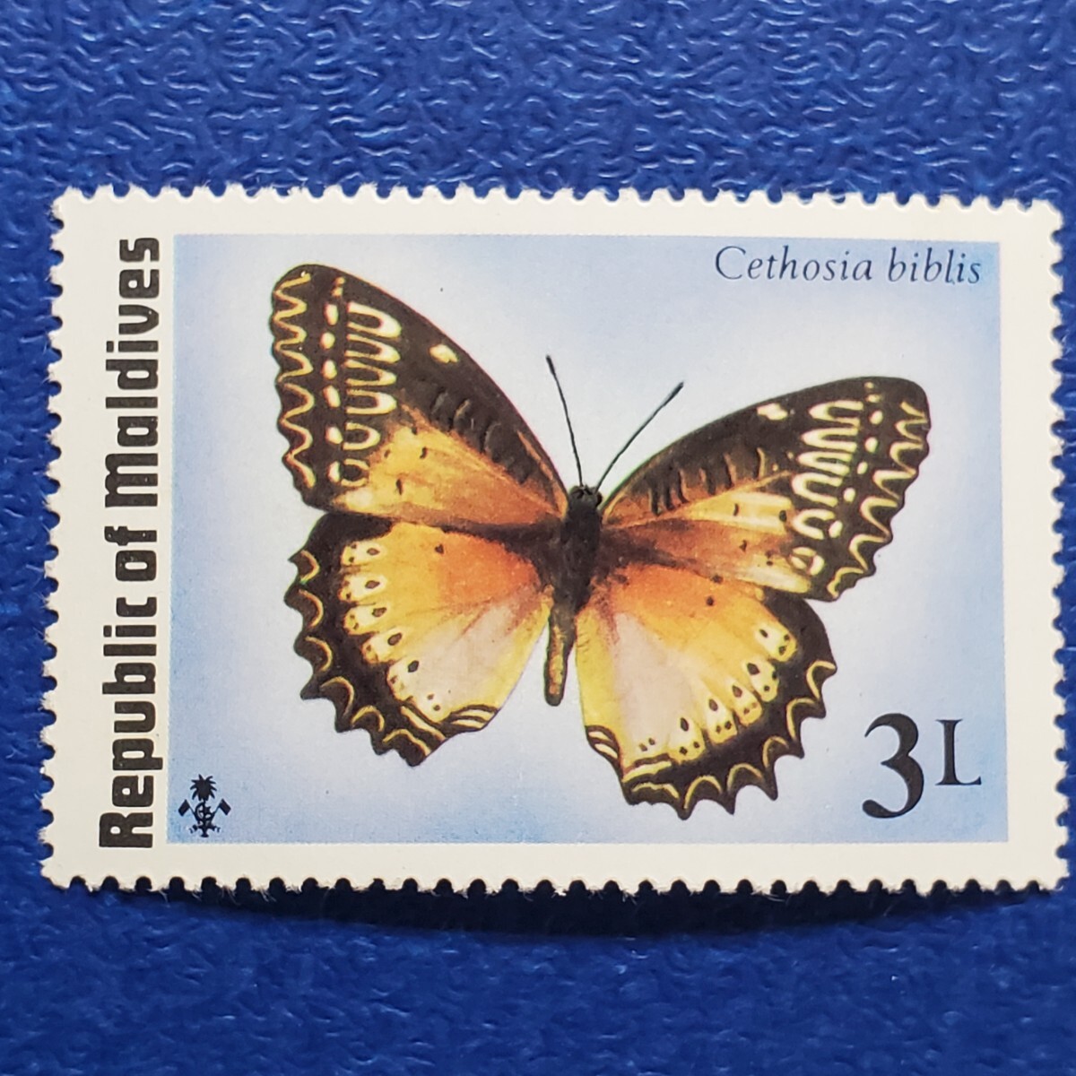 モルディブ★蝶の切手 計8枚 未使用切手 バタフライ  昆虫切手の画像5