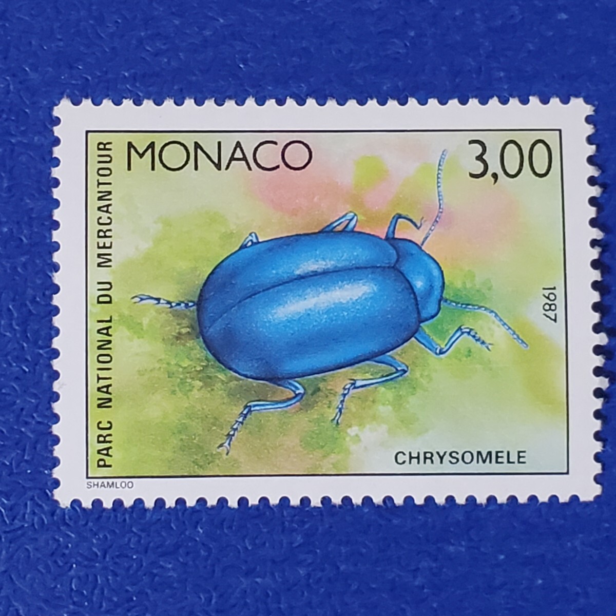 モナコ★メルカントゥール国立公園　昆虫切手　６枚組　未使用_画像7