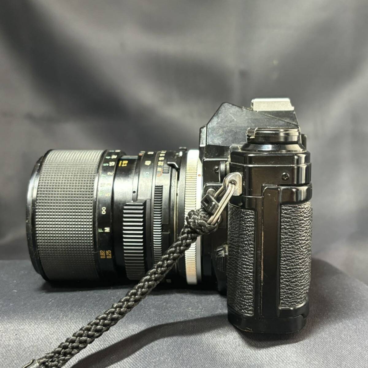 Canon キャノン AE-1 一眼レフ フィルムカメラ/カメラレンズ TAMRON 35-70mm 1:3.5 ボディ ブラック 動作未確認の画像6