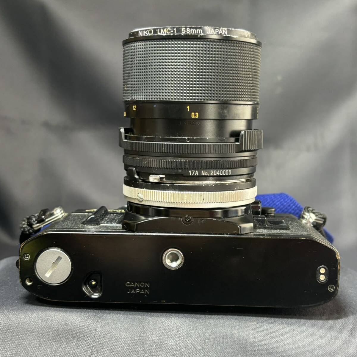 Canon キャノン AE-1 一眼レフ フィルムカメラ/カメラレンズ TAMRON 35-70mm 1:3.5 ボディ ブラック 動作未確認の画像5