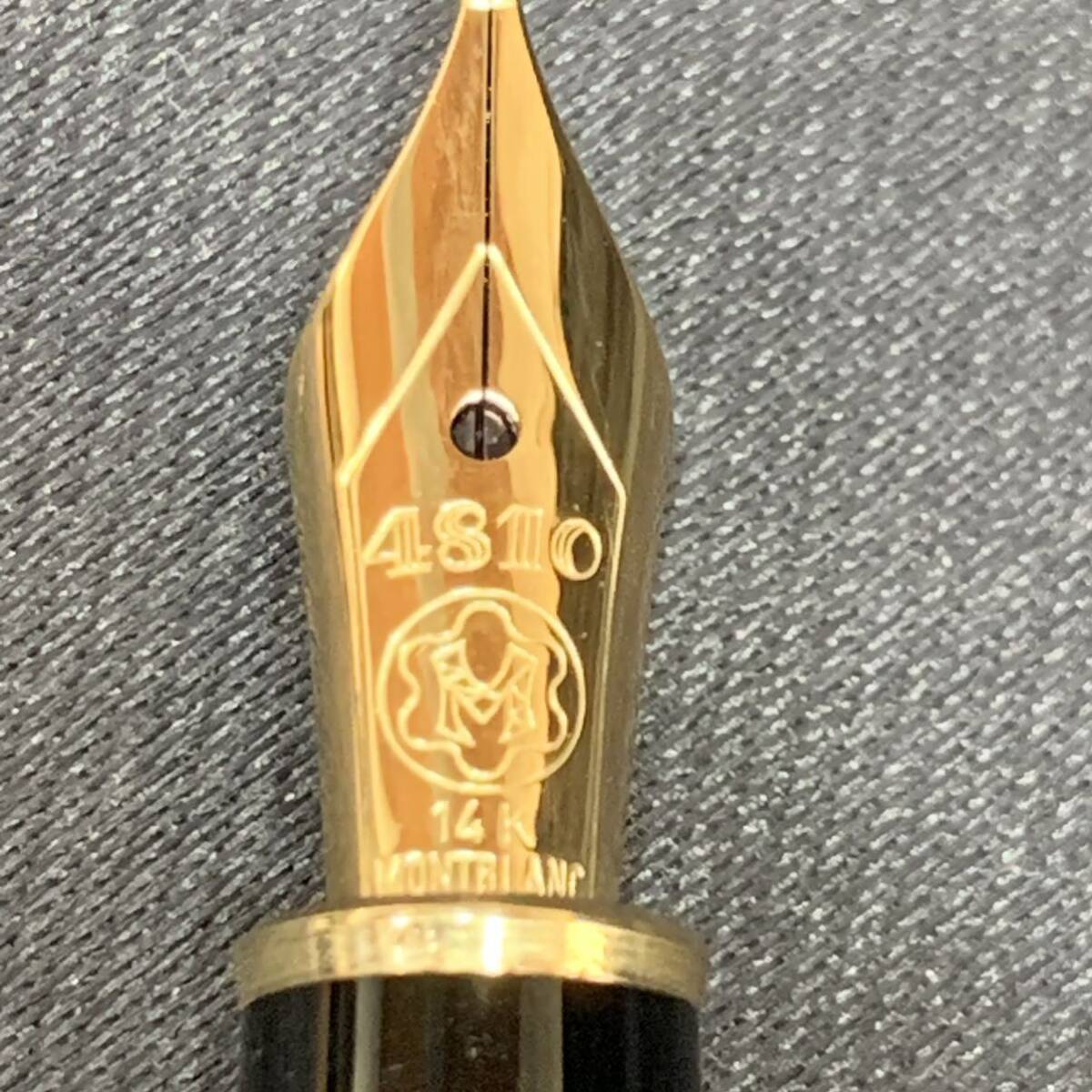 MONTBLANC モンブラン マイスターシュテュック 万年筆 4810 ペン先 14k刻印 14金 DM 40.000.000 BONDS WITH WARRANTS 1986/1991 ケース付き_画像8