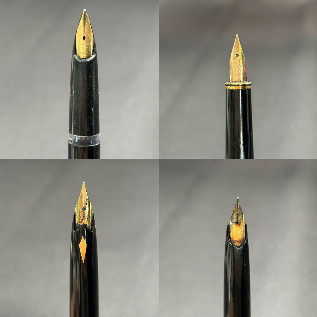 PILOT Pilot PLATINUM platinum fountain pen 8ps.@ set sale pen .18K 3ps.@14K 4ps.@ writing implements pen .14 gold 18 gold Vintage 