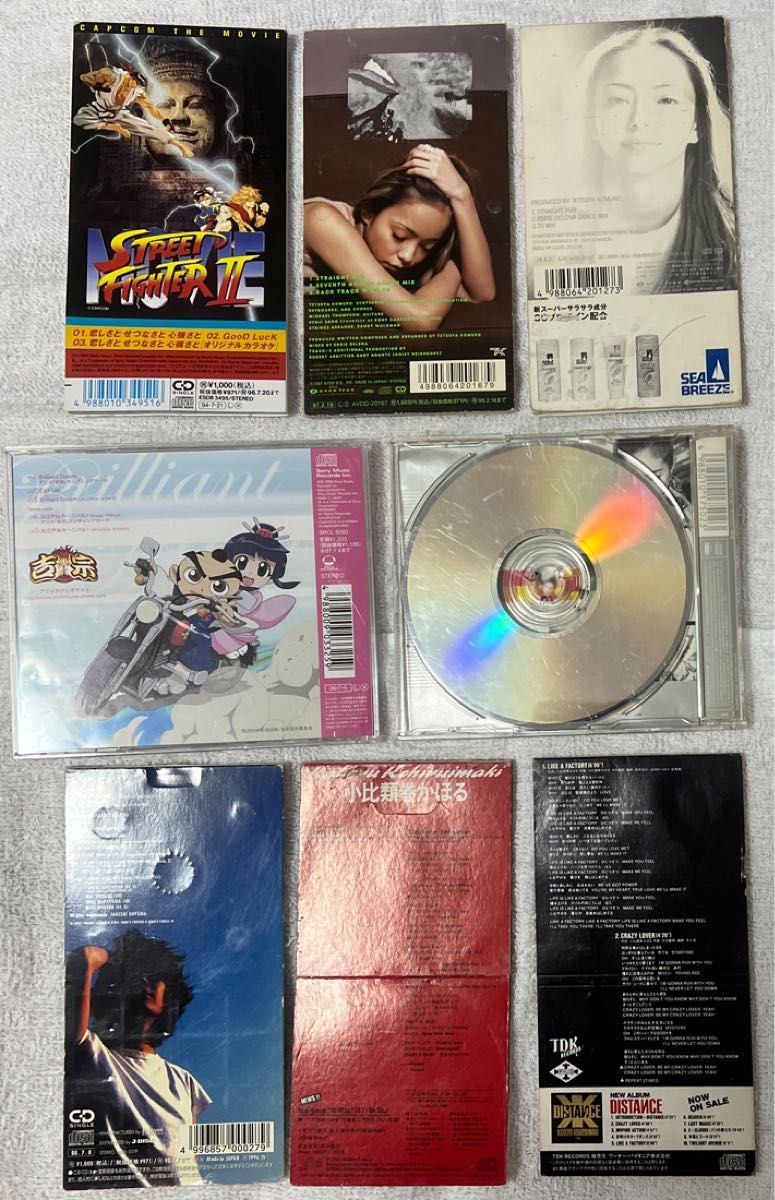 【ジャンク中古CD】8cm CD：6品、CD：2品。篠原涼子　安室奈美恵　中川翔子　ドリカム　 大黒摩季　小比類巻かほる