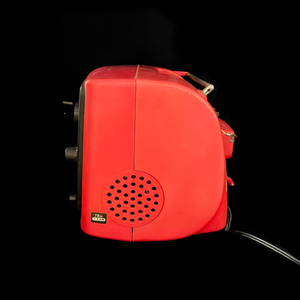 ♡レトロテレビ 10P-K2UF 赤♡ Yahoo!オークション - 通電OK SHARP(シャープ) 10P-K2UF