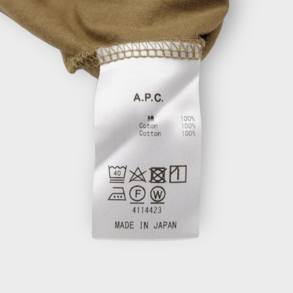 A.P.C.【コットンクルーネックTシャツ】