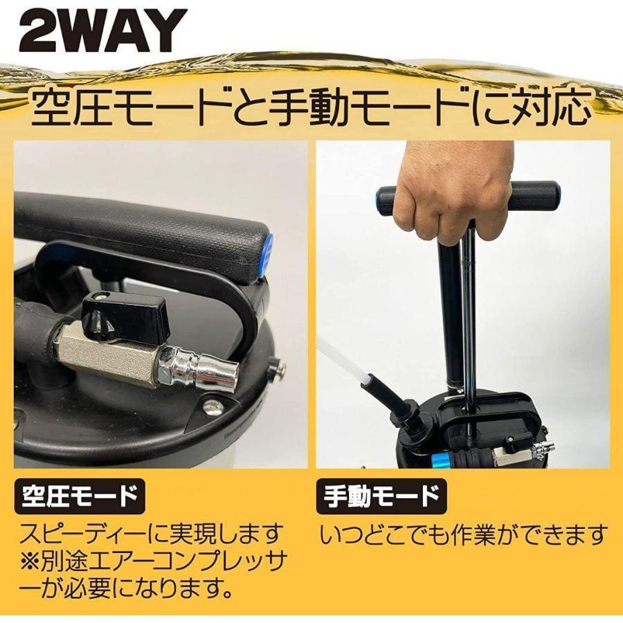 【新品即決】オイルチェンジャー 6.5L エアー式 オイル交換 電気不要 ポータブル 手動式_画像2