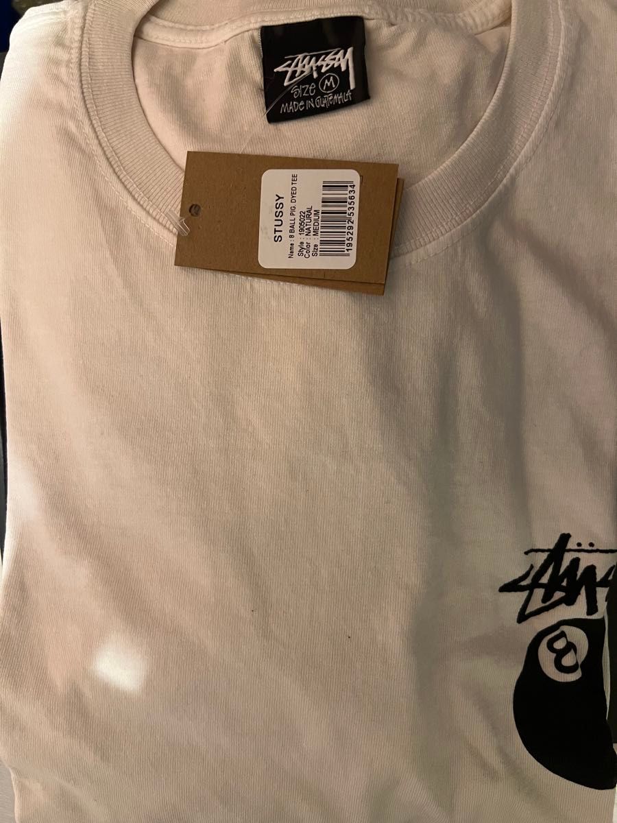 Stussy 8 Ball Tee Pigment Dyed "Natural"Mサイズ