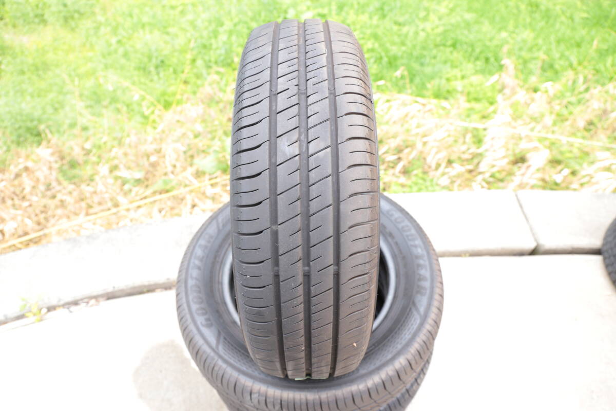  secondhand goods GOODYEAR EfficientGrip ECO ECO2 195/65R15 91H tire 4 pcs set [ coming to a store exchange warm welcome ]