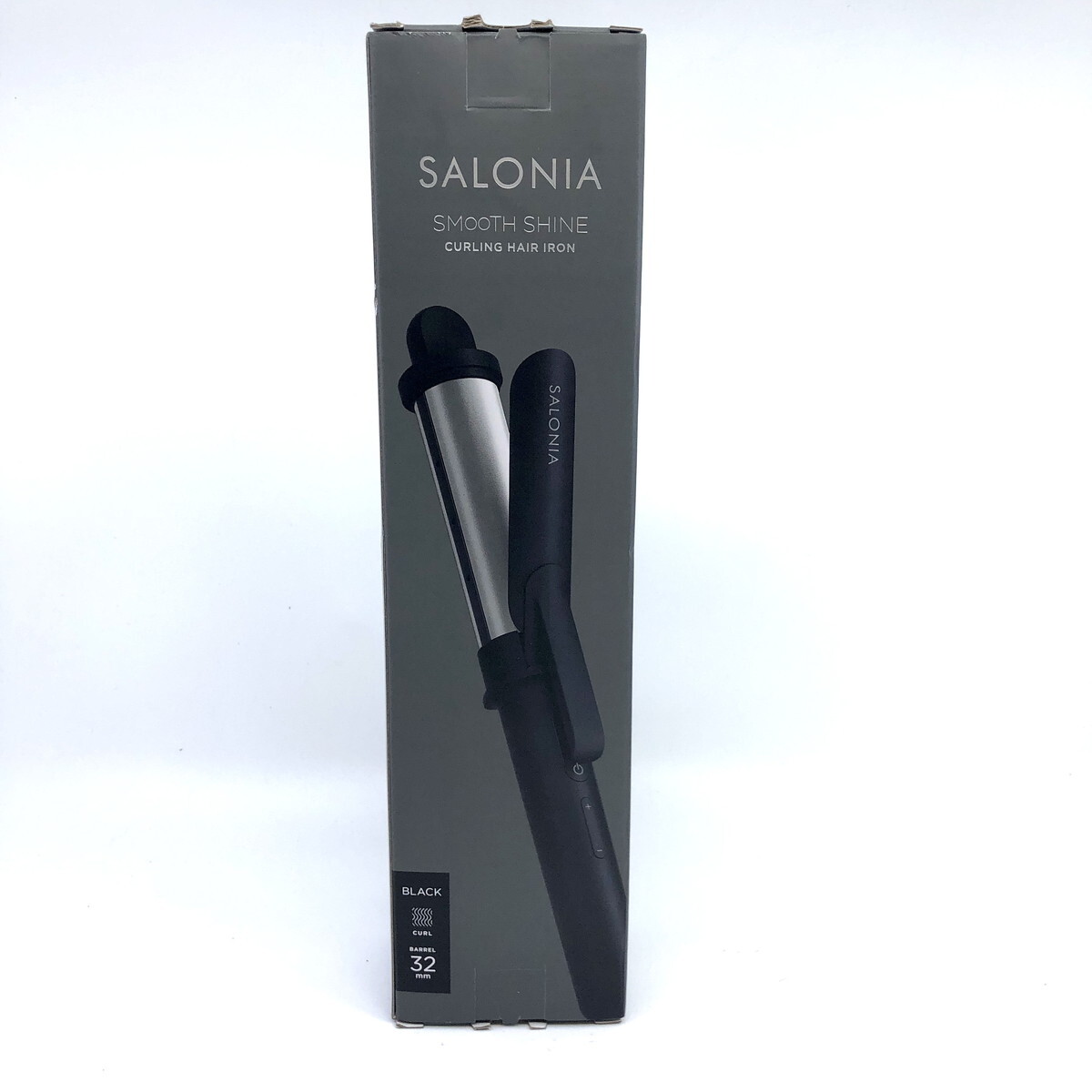 送料無料 未使用 SALONIA サロニア スムースシャイン カールヘアアイロン　SAL23106BK(Y0510_7)_画像1