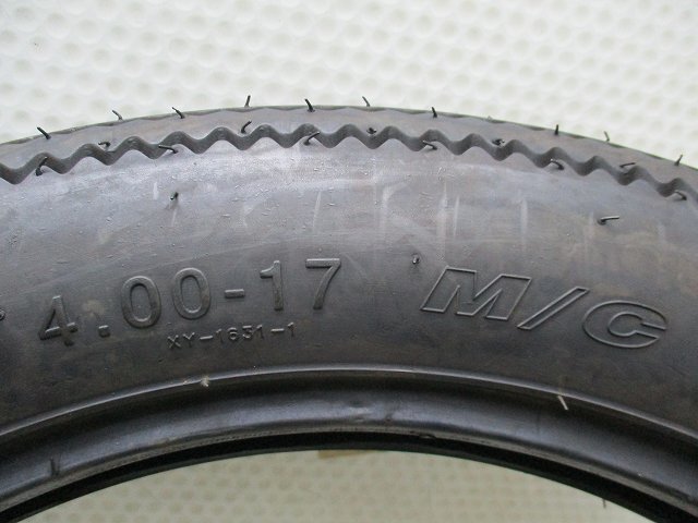 送料無料!! 4.00‐17 9分山 LOADSTAR TIRE バイク用 中古タイヤ1本(GM-7733）の画像4