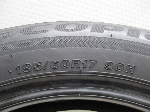 195-60R17 9-8.5分山 ブリヂストン エコピアEP150 2023年製 中古タイヤ【2本】送料無料(M17-6877）_画像5