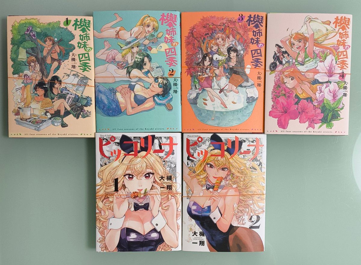 ☆ 裁断済み ☆ 欅姉妹の四季 1~4 全巻 ＆ ピッコリーナ 1~2 既刊 全巻セット 大槻一翔 漫画  ハルタ 青騎士