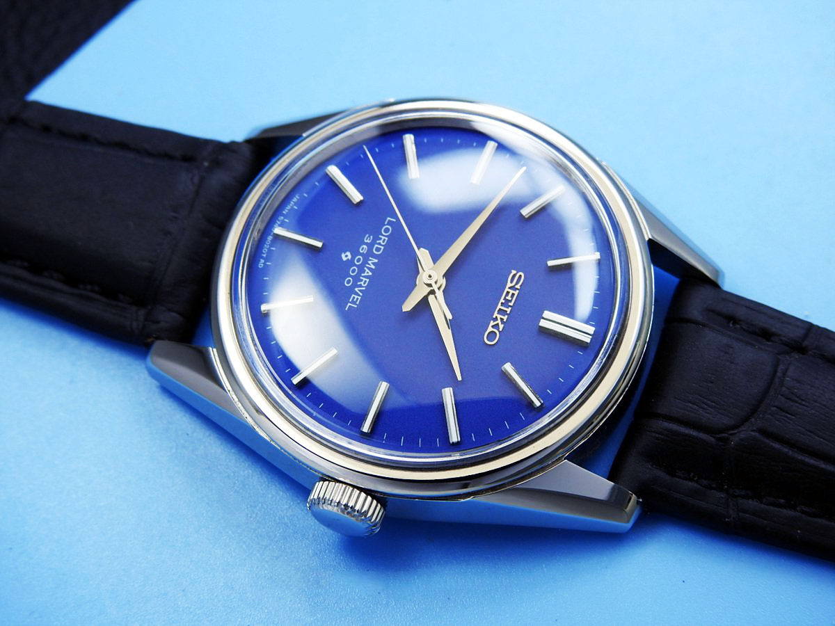 SEIKO LORD MARVEL 36000 ロードマーベル 5740-8000 Steel, Blue Dial, メンズ 手巻き(極美品、OH済み ) / 35mm_画像5