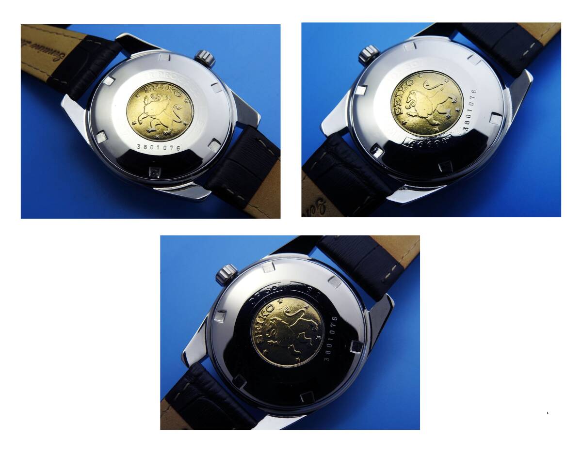 GRAND SEIKO グランド セイコー Chronometer DIASHOCK 35 JEWELS 43999 Burgundy Gradation 手巻き メンズ (美品、OH済み ) / 19mm_画像7