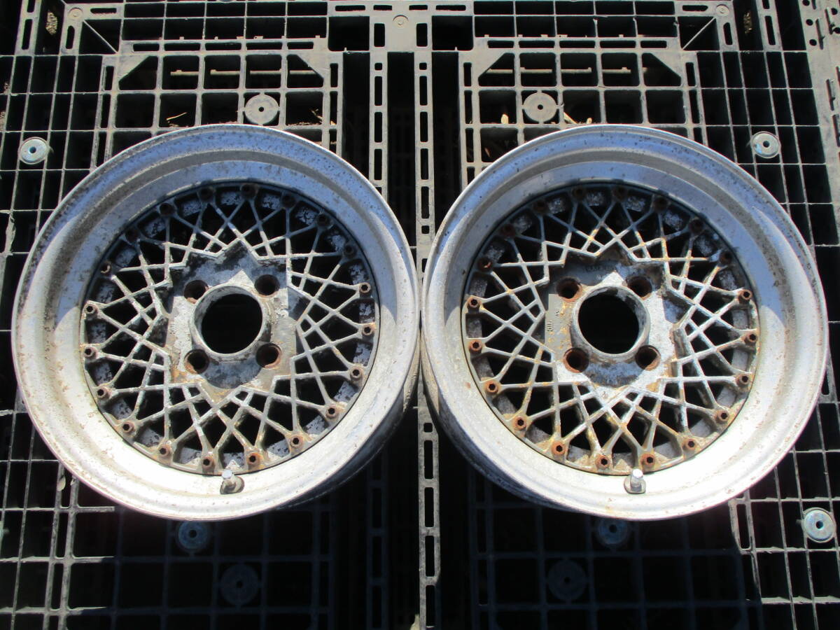 希少 RAYS VOLK ボルクレーシング メッシュ 13インチ　4穴　100　6J　15　当時物 旧車 族車 2本_画像1