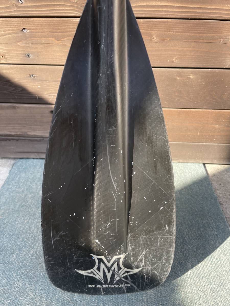 中古】 Marsyas マーシャス スリムカーボン1ピース SUPパドル 中古】 Marsyas マーシャス スリムカーボン1ピース SUPパドル