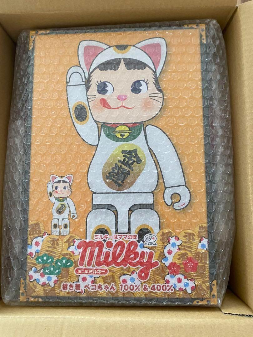 新品★NY@BRICK 招き猫 ペコちゃん 当選 購入品 100％ & 400％_画像1