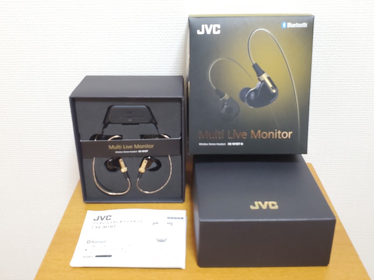 新品同様　JVC　ケンウッド　 XE-M1BT-B　スタジオブラック　ワイヤレスステレオヘッドセット　箱付き　説明書付き_画像1