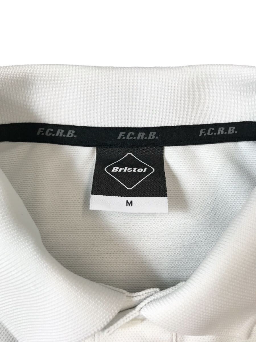 (D) F.C.R.B. F.C. Real Bristol エフシーレアルブリストル 半袖ポロシャツ M ホワイト系 送料250円 (ma)_画像6