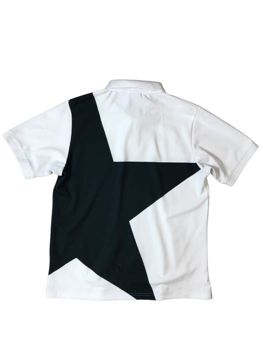 (D) F.C.R.B. F.C. Real Bristol エフシーレアルブリストル 半袖ポロシャツ M ホワイト系 送料250円 (ma)_画像3