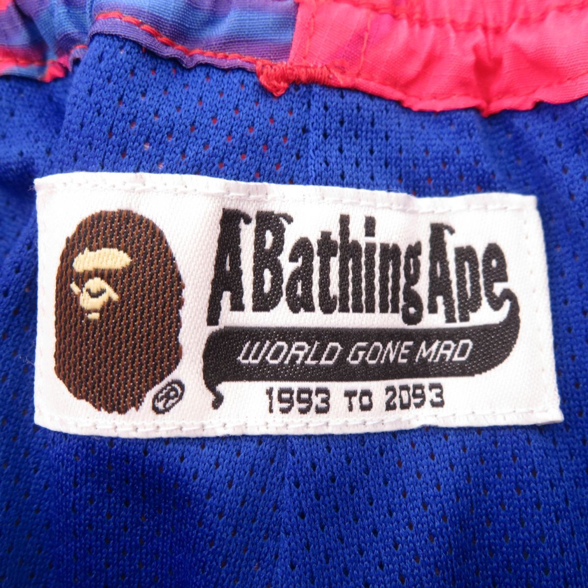 136s A BATHING APE アベイシングエイプ ショートパンツ ハーフパンツ 001SPI301006M Sサイズ ※中古_画像8