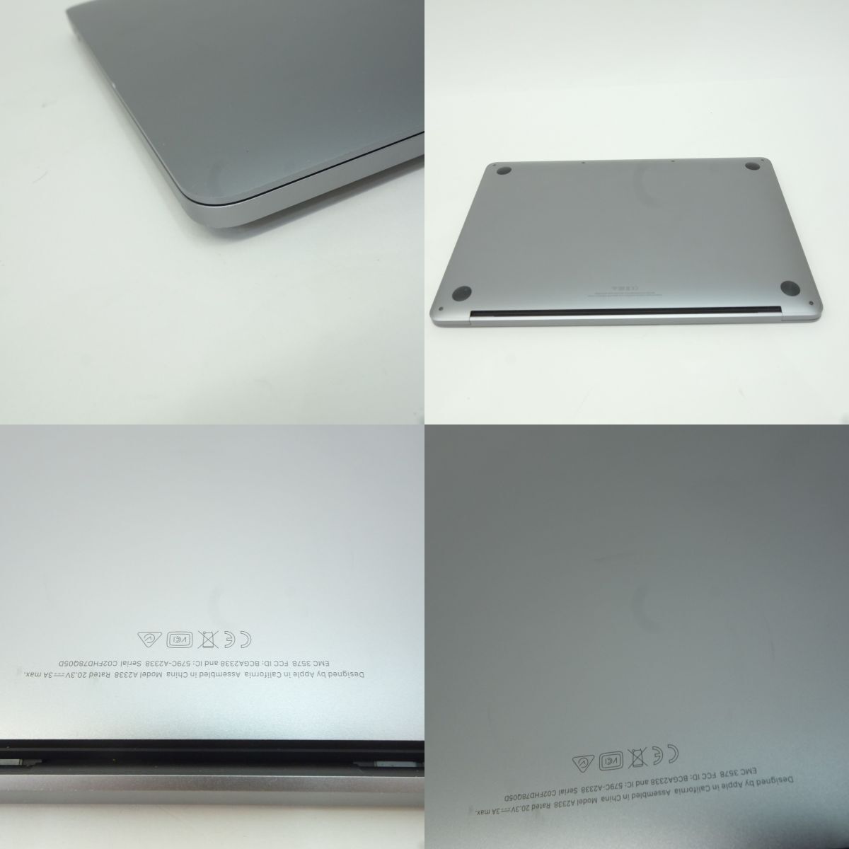 099s Apple/アップル MacBook Pro 13インチ M1 2020 MYD82J/A スペースグレイ ノートパソコン ※中古_画像8