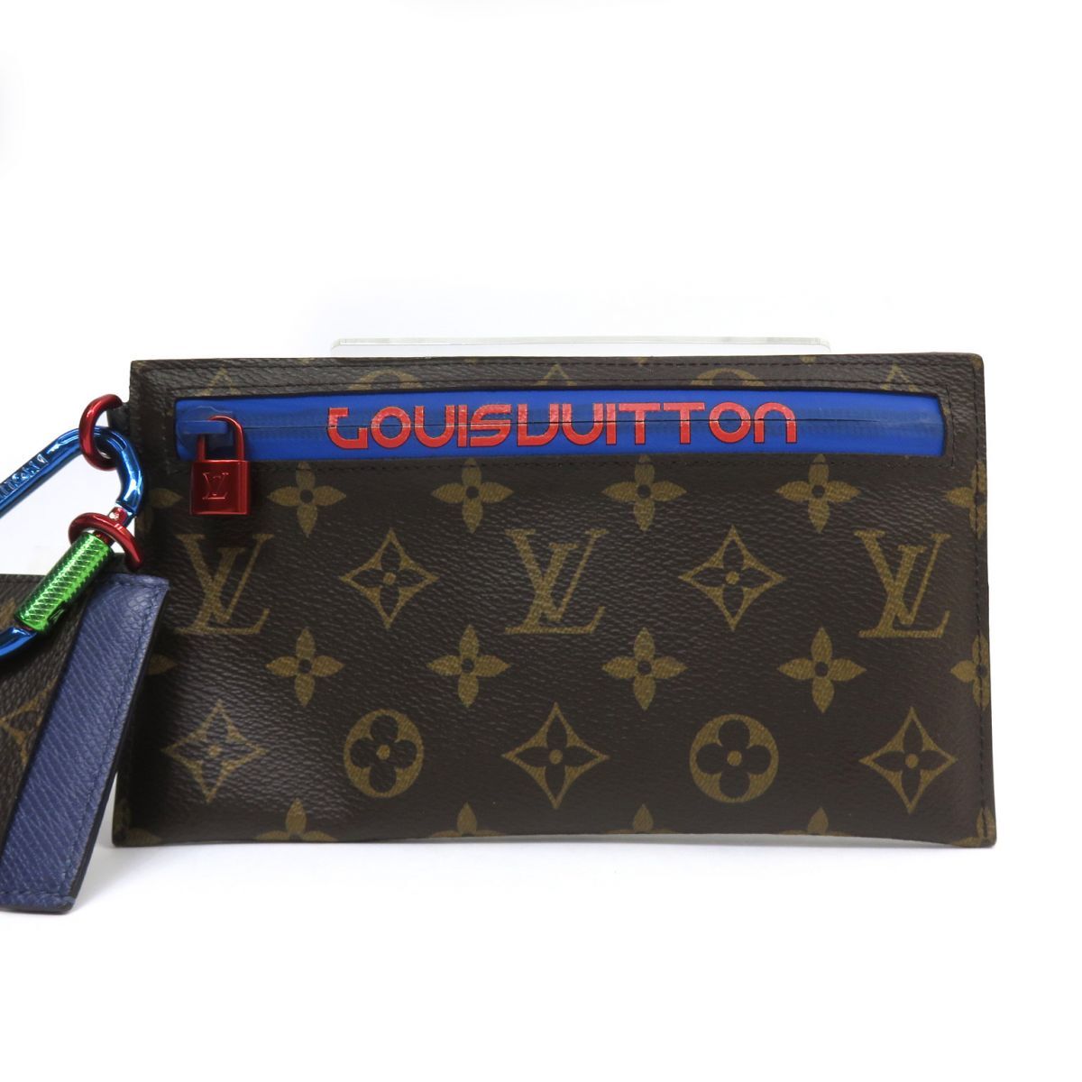 171s LOUIS VUITTON ルイヴィトン モノグラム リボンポーチ M63045 18SS限定 マルチケース ウォレット_画像2