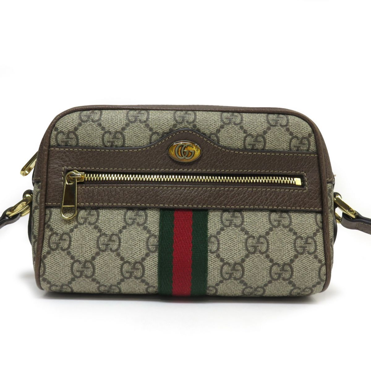 171s GUCCI グッチ オフディア GGスプリーム ショルダーバッグ 517350 シェリーライン 斜め掛け_画像2