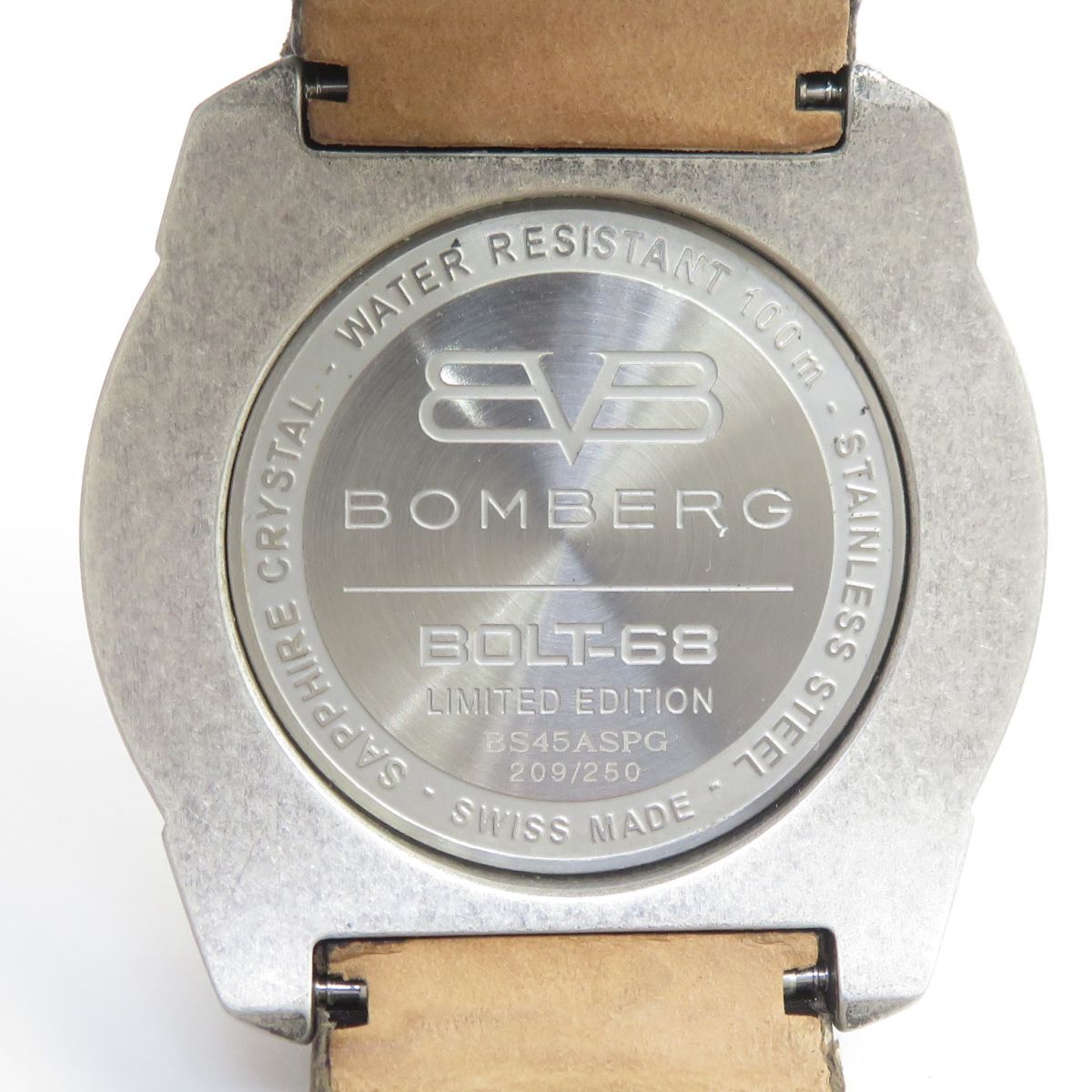 158 BOMBERG ボンバーグ BOLT-68 サムライ BS45ASPG.042-2.3 限定250本 自動巻き 腕時計 ※中古_画像5