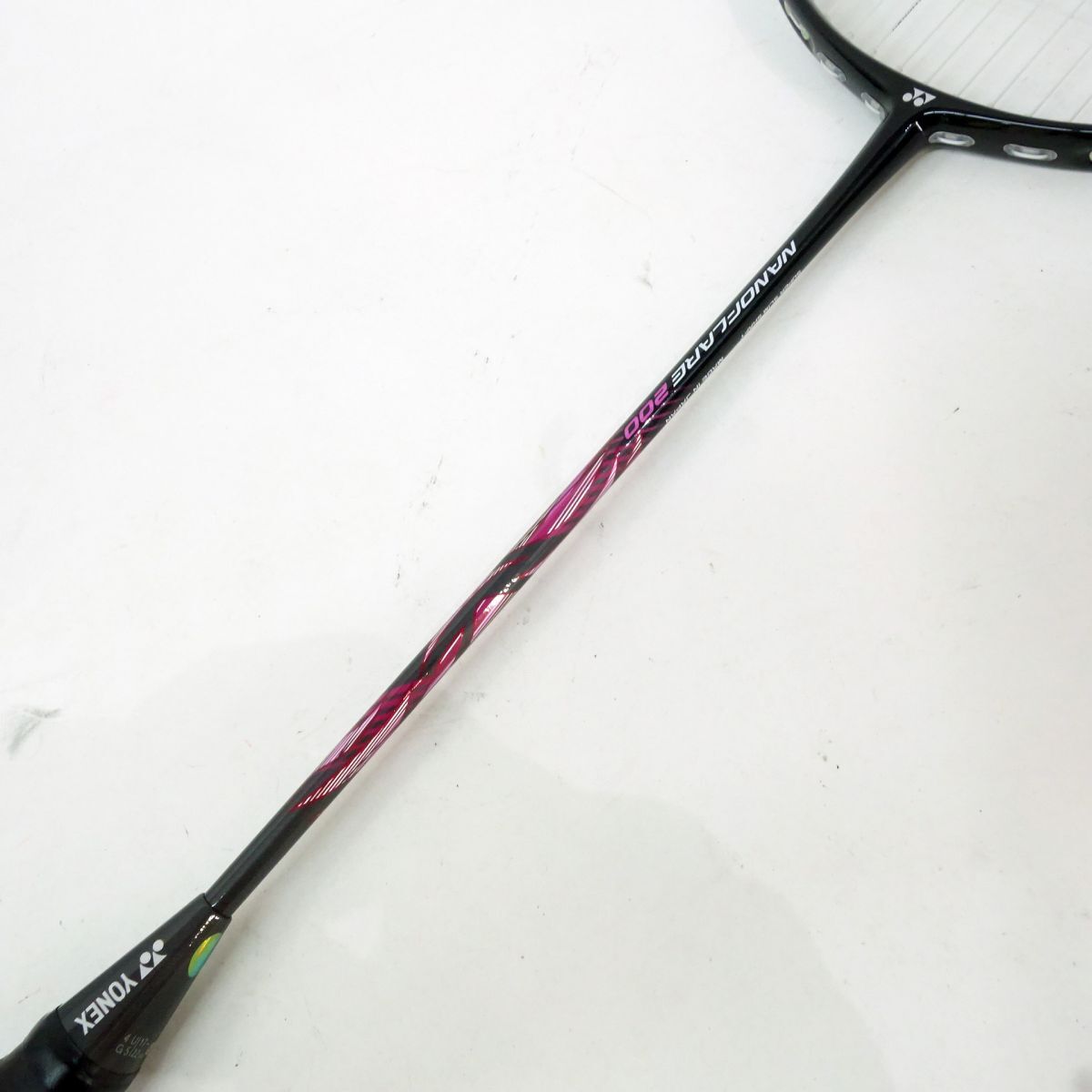 116 YONEX/ Yonex nano flair 200 NF-200 black magenta badminton racket size :4UG5 * used 